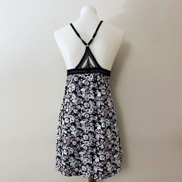 90s Y2k XOXO Floral LaceTrim Nightgown Babydoll Dress Fairycore Cottagecore Boho - Picture 2 of 7